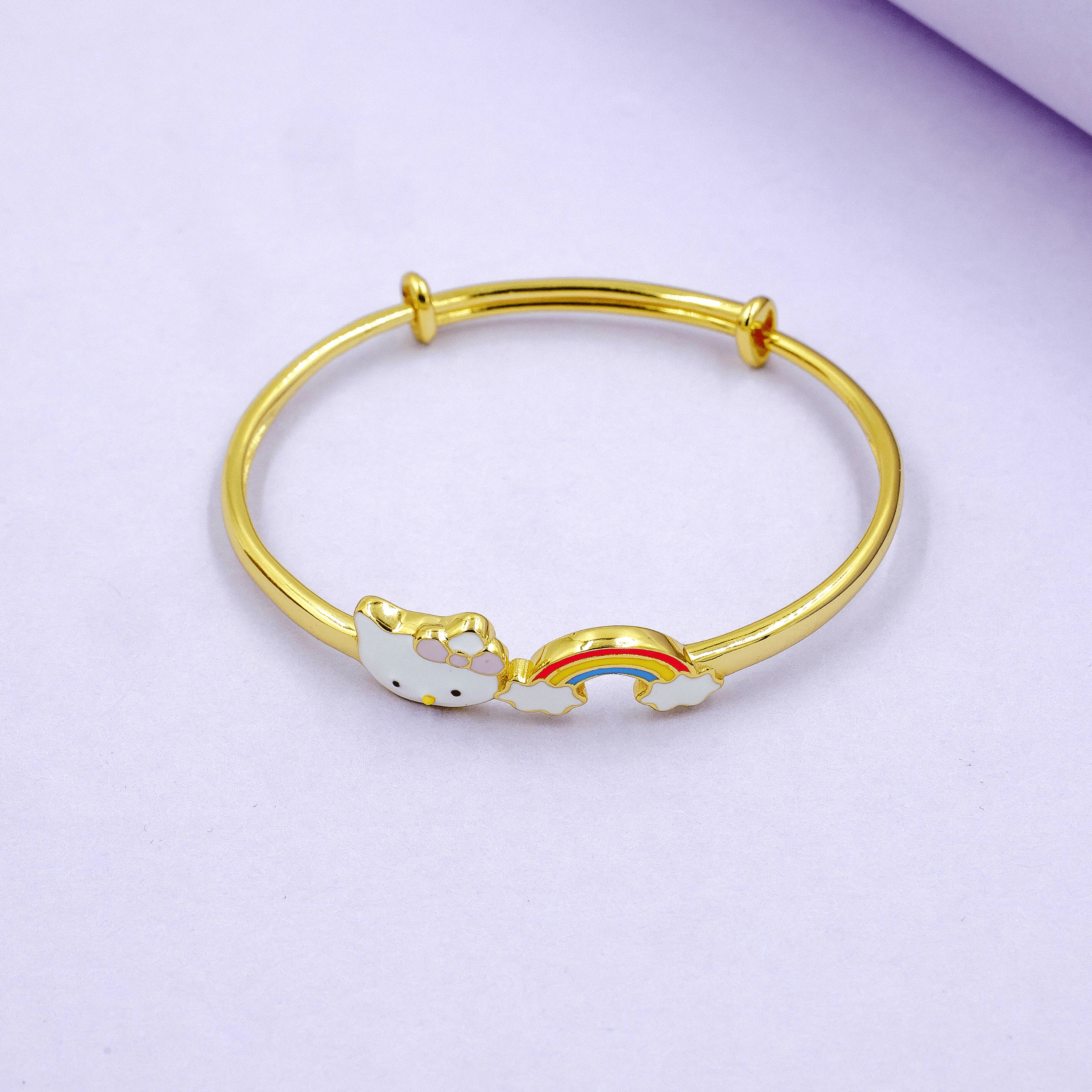 Rainbow Cloud Kitty 92.5 Silver Kada