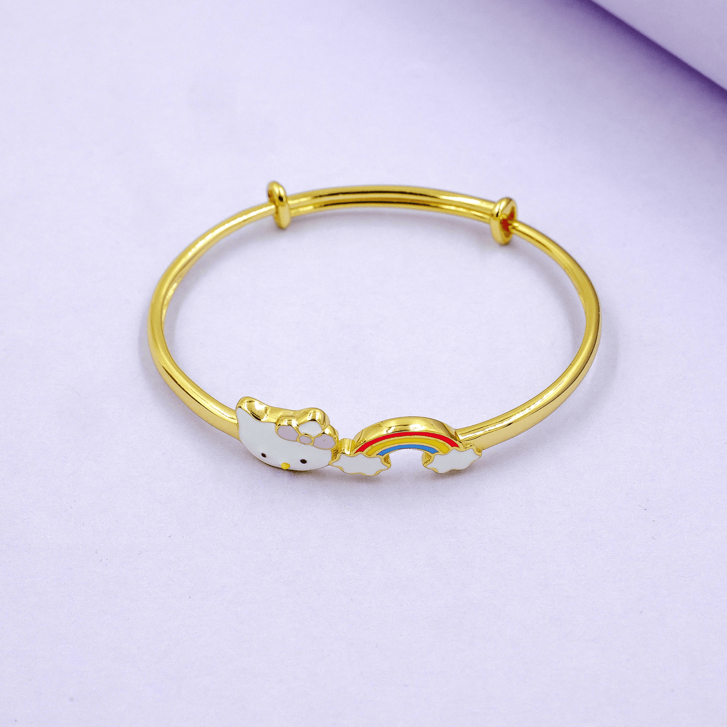 Rainbow Cloud Kitty 92.5 Silver Kada