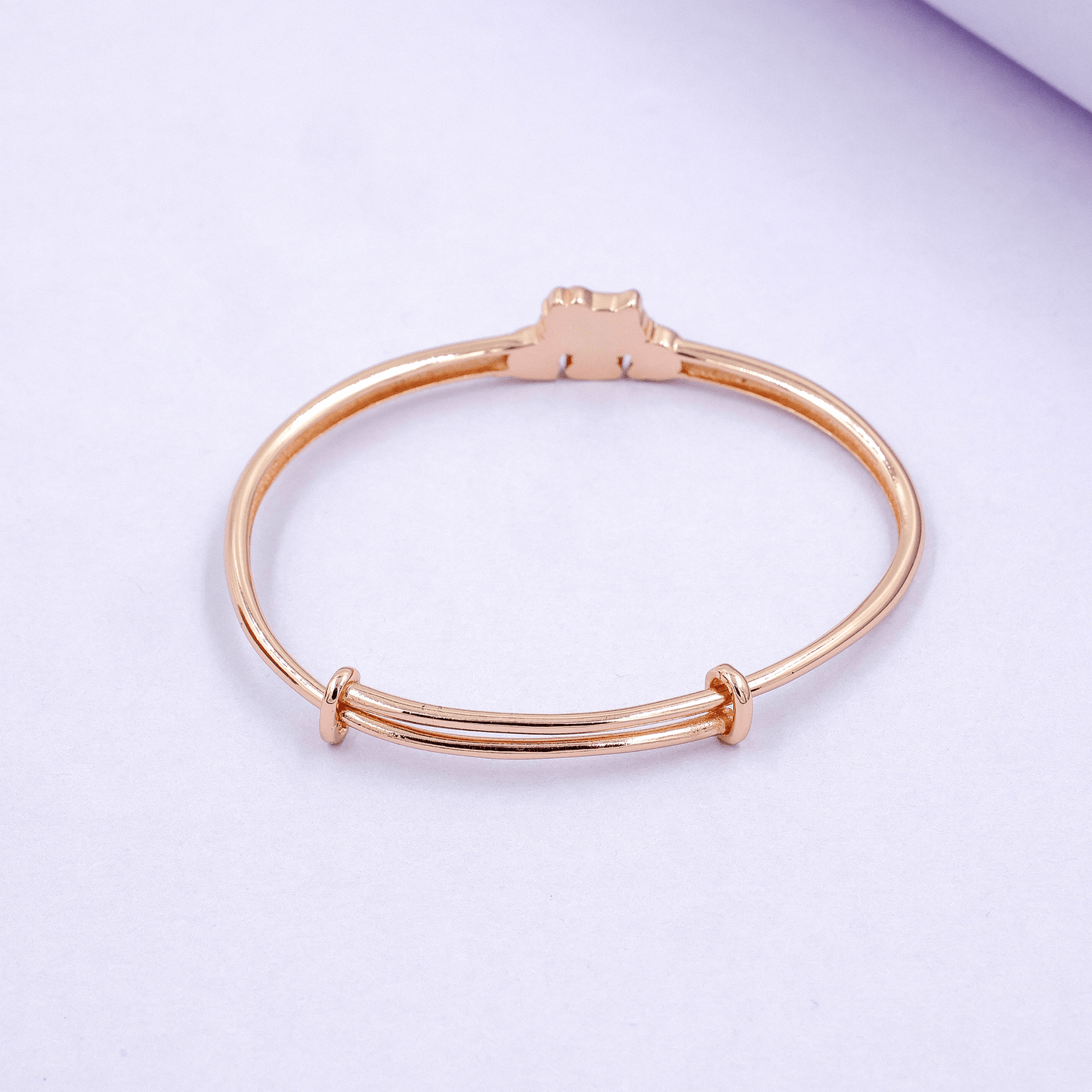 Hello Kitty Rose Gold 92.5 Silver Adjustable Kids Kada